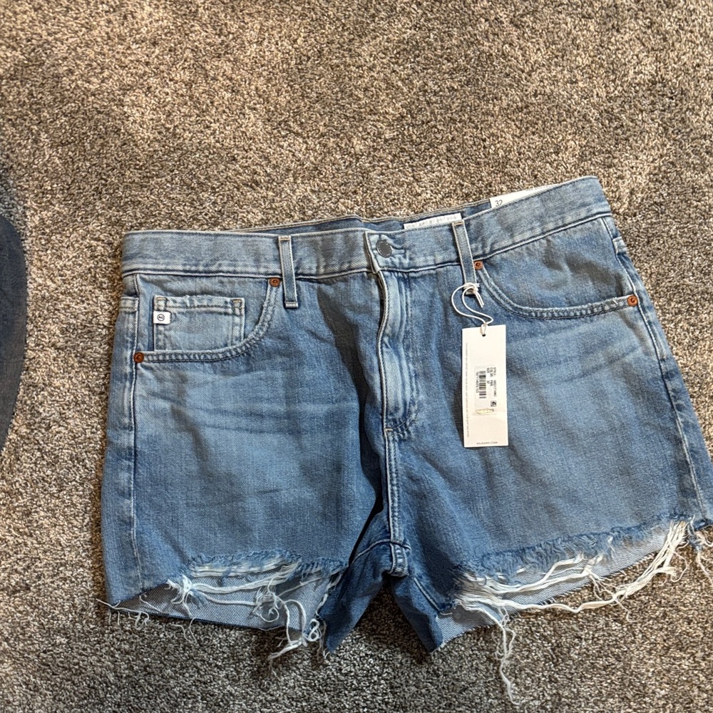 Y4 AG Adriano Goldschmied Blue Jean Shorts
